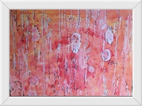 Methangasbläschen Acryl on canvas 0,50x0,40